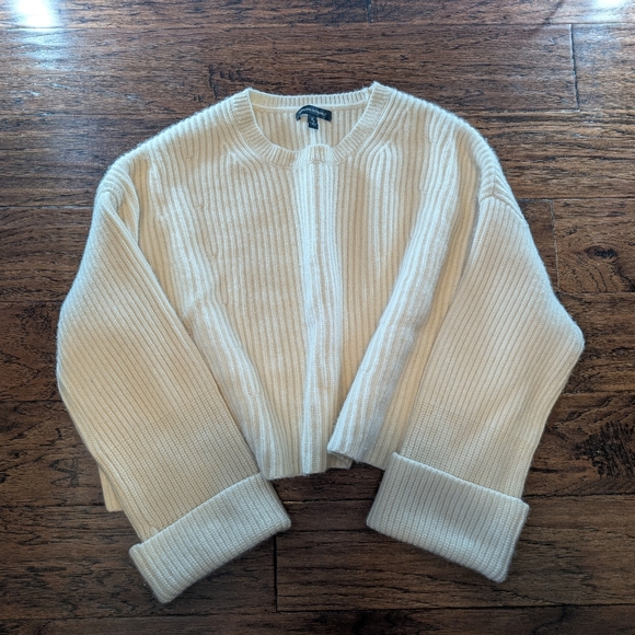 Banana Republic Sweaters - Banana Republic Oversized Crop Merino Wool and Cashmere Blend Sweater Size XL